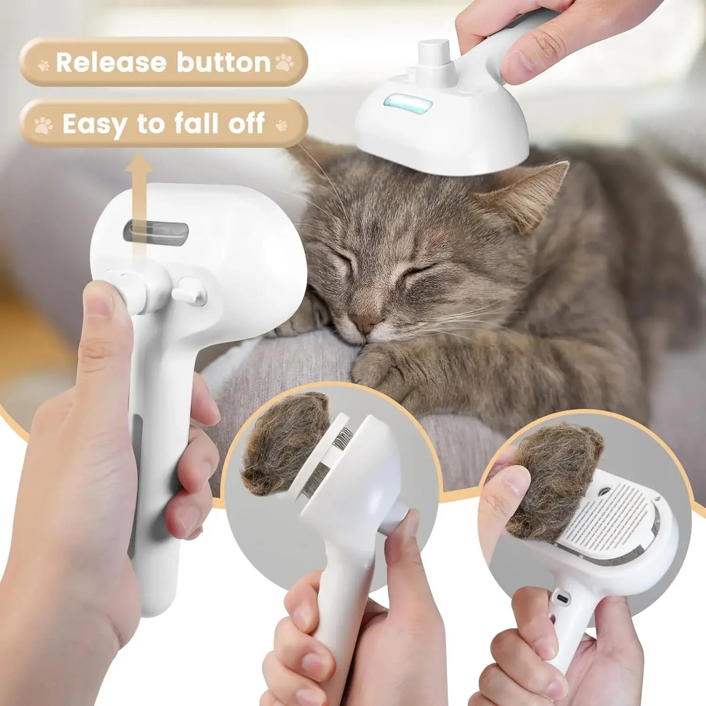 The Studio 3-in-1 Nano-Mist Grooming Brush