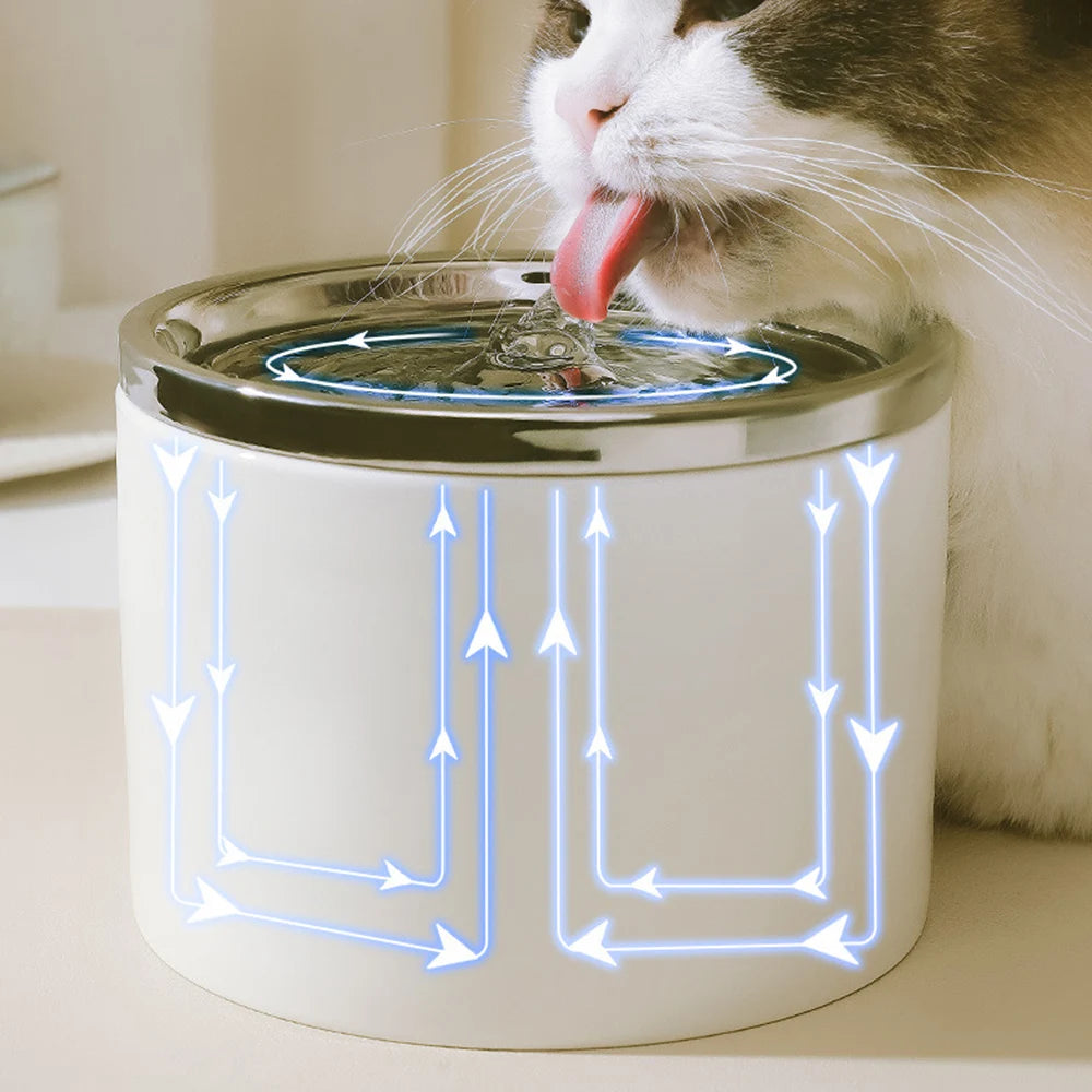 The Aesthetic Wireless Ceramic Pet Fountain