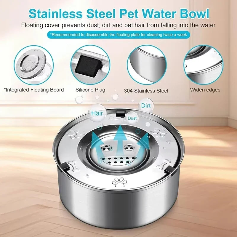Pro Stainless Floating Water Bowl
